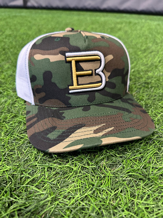 Camo/White Snapback