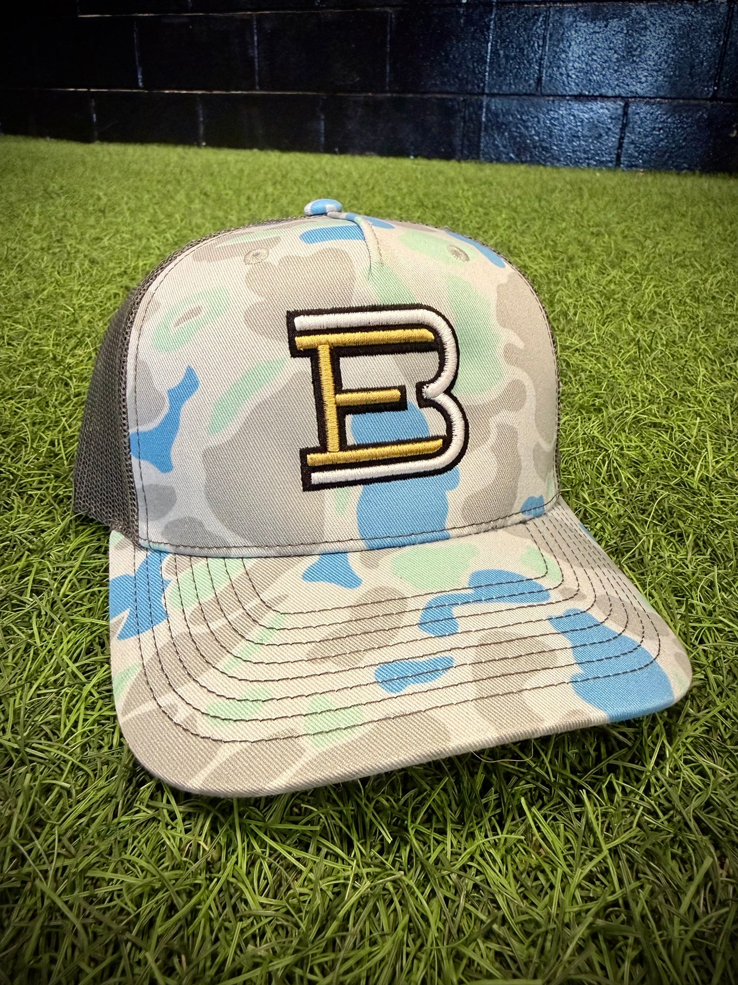 Aqua Camo Snapback