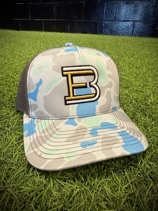Aqua Camo Snapback